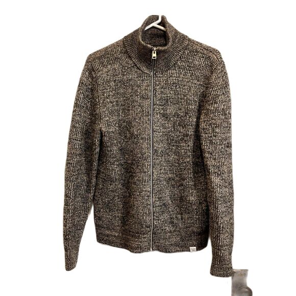 NORSE PROJECTS Gray Knit Full Zip Cardigan Sweater Top   Mens Size Small - Picture 1 of 8
